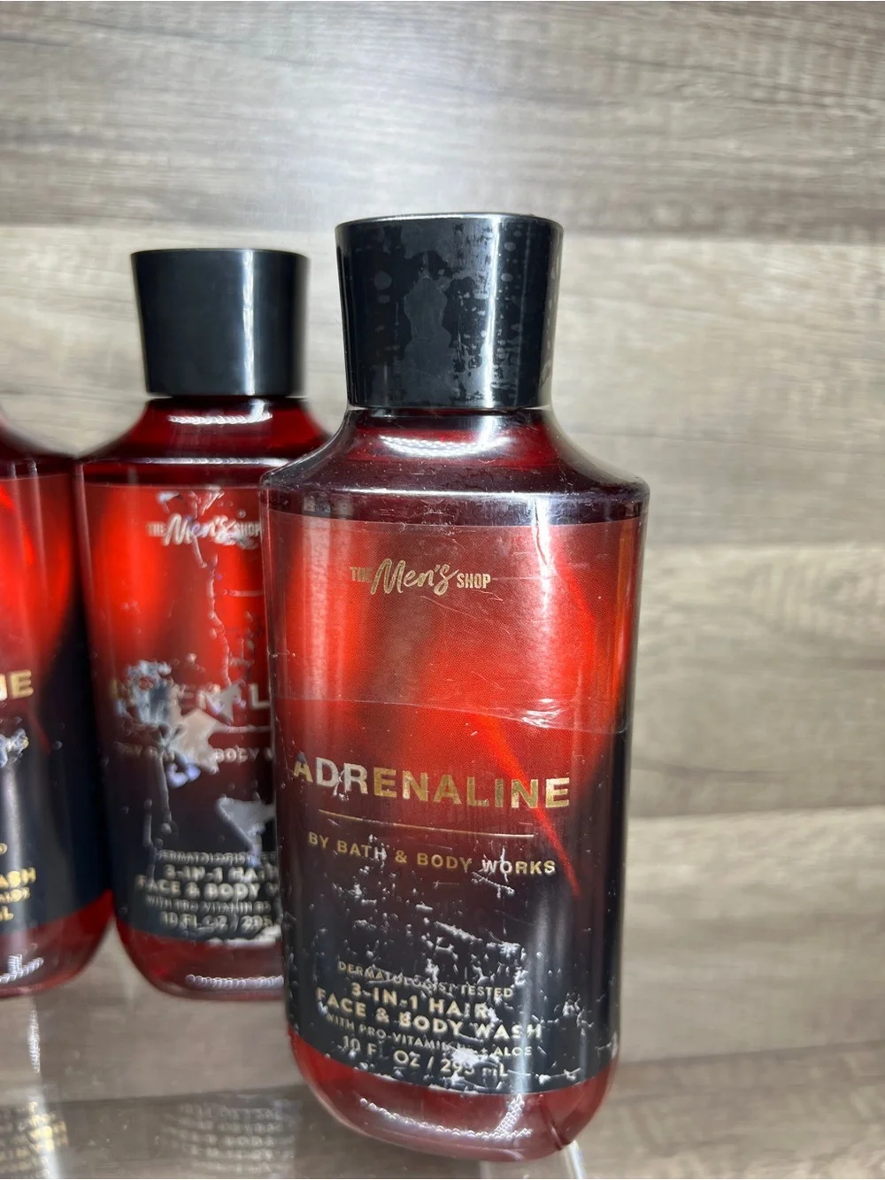 Bath & Body Works Adrenaline 3 in 1 Hair, Face & Body Wash bundle lot of 4